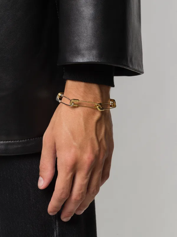 アクセサリー AMBUSH SAFETY PIN BRACELET Safety Pin Bracelet, Mens Punk Jewelry, Sterling Silver