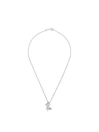 CHANEL Women's Pre-Loved Mini Crystal CC Pendant Necklace