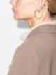 Image 2 of Zoë Chicco 14kt yellow gold large hoop earrings