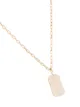 Zoë Chicco 14kt yellow gold dog tag necklace