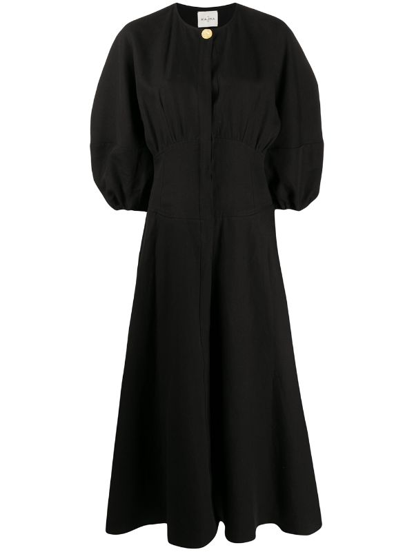 black empire line dress