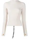 AMBUSH rear zip fastening top - Neutrals