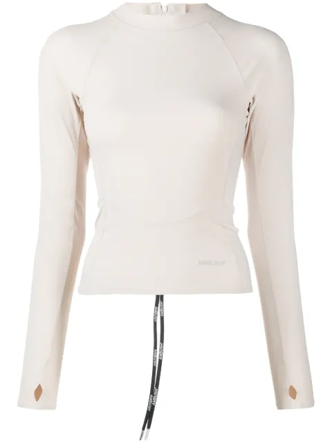 AMBUSH rear zip fastening top