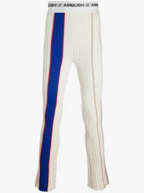 AMBUSH logo band ribbed trousers