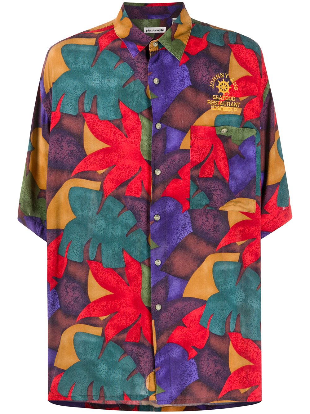 фото Pierre cardin pre-owned рубашка с короткими рукавами и цветочным принтом 1990-х годов