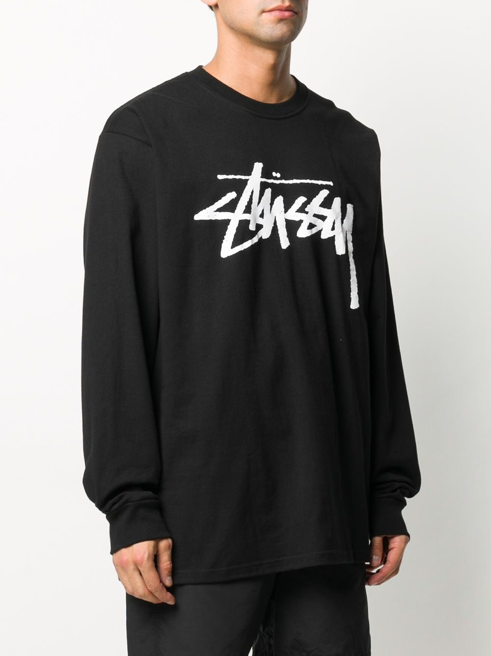 фото Stussy толстовка с длинными рукавами и логотипом