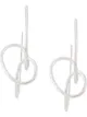 Image 1 of BAR JEWELLERY Sfera twisted earrings