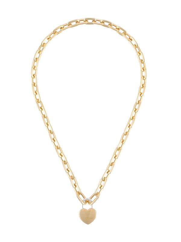 Versace padlock-charm logo-chain Necklace - Farfetch