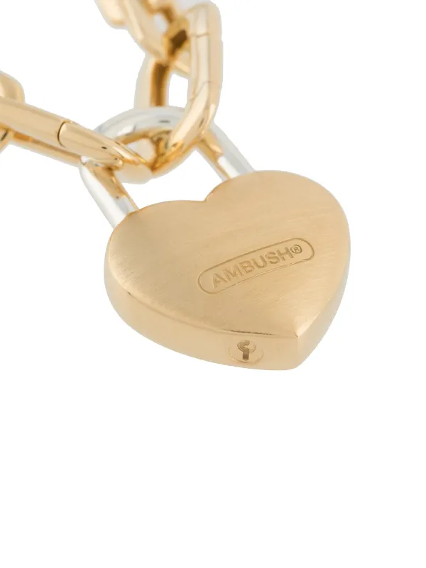 Ambush Women's Heart Padlock Charm Necklace