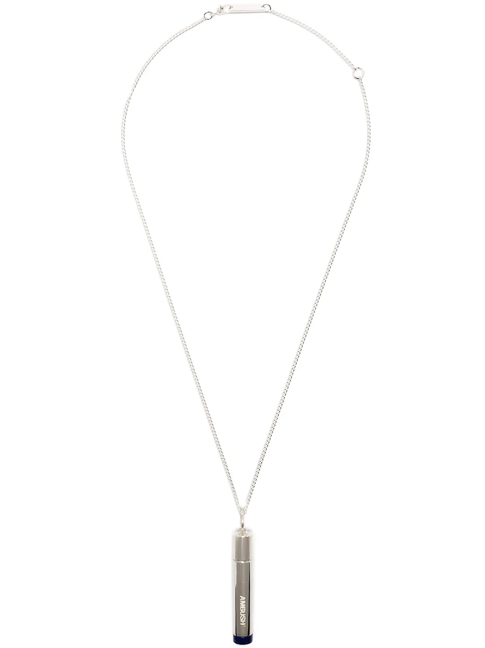 Ambush Pill Case Necklace In Silver
