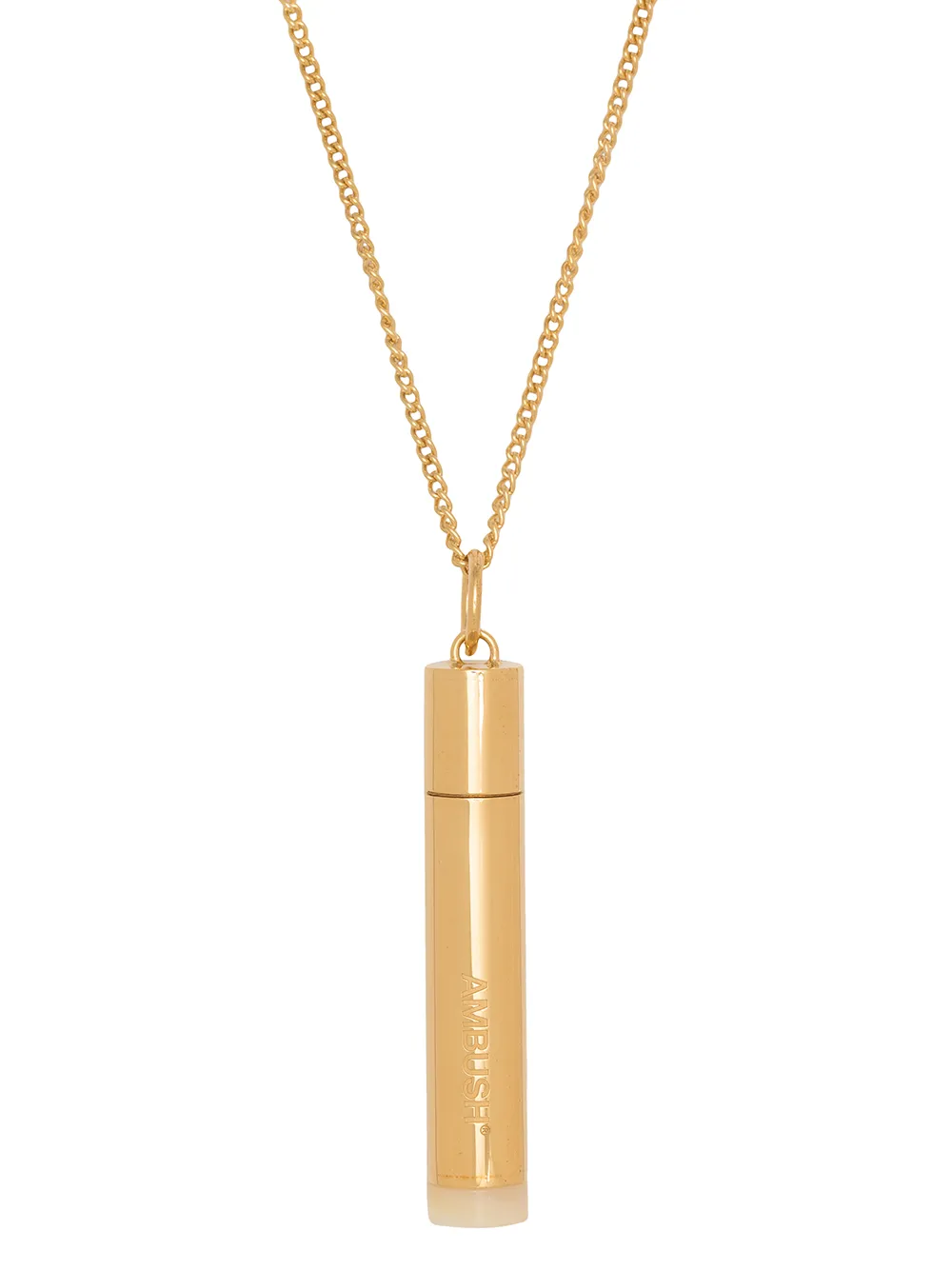 ambush 胶囊盒吊饰项链 in gold