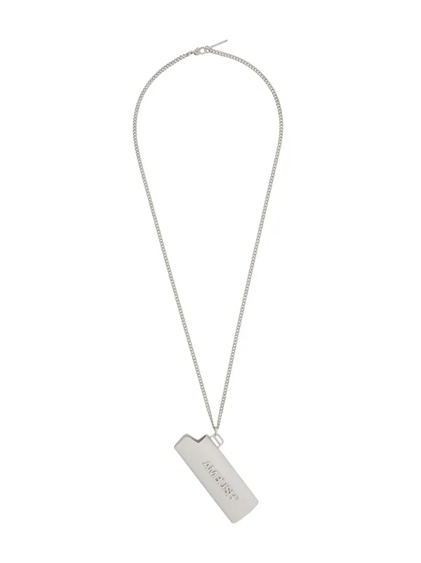 AMBUSH シルバー ペンダント ネックレス AMBUSH ペンダント ネックレス | シルバートーン | FARFETCH JP