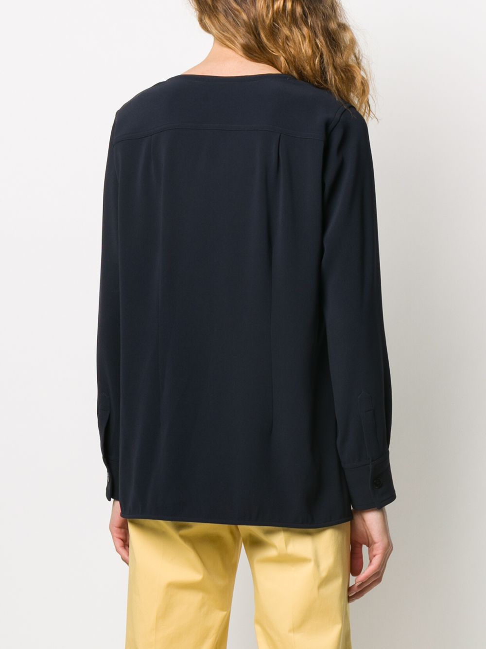 фото Brag-wette open-neck blouse