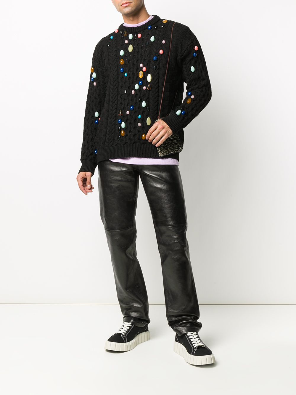 фото Loewe beaded alpaca-blend jumper