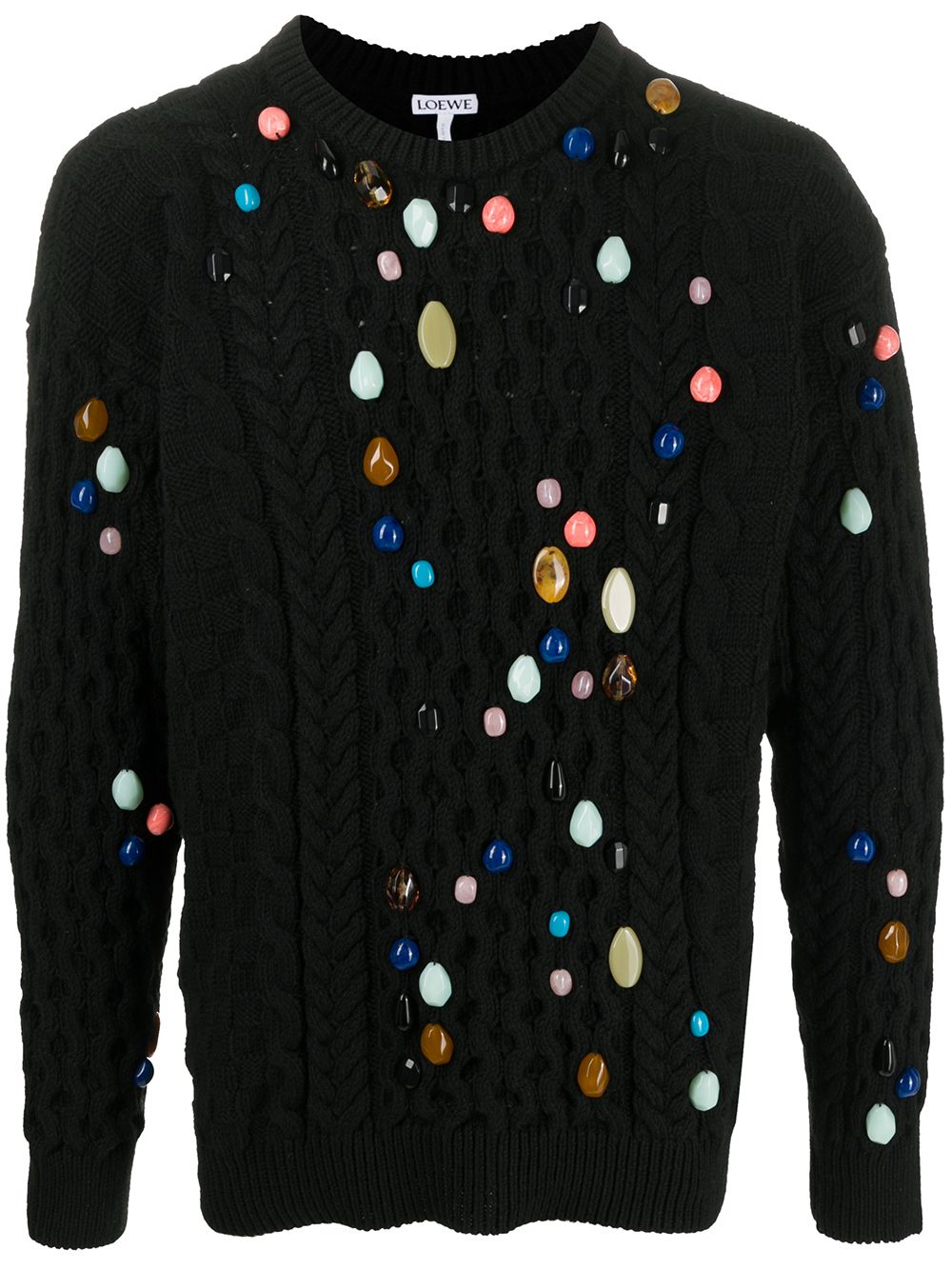 фото Loewe beaded alpaca-blend jumper