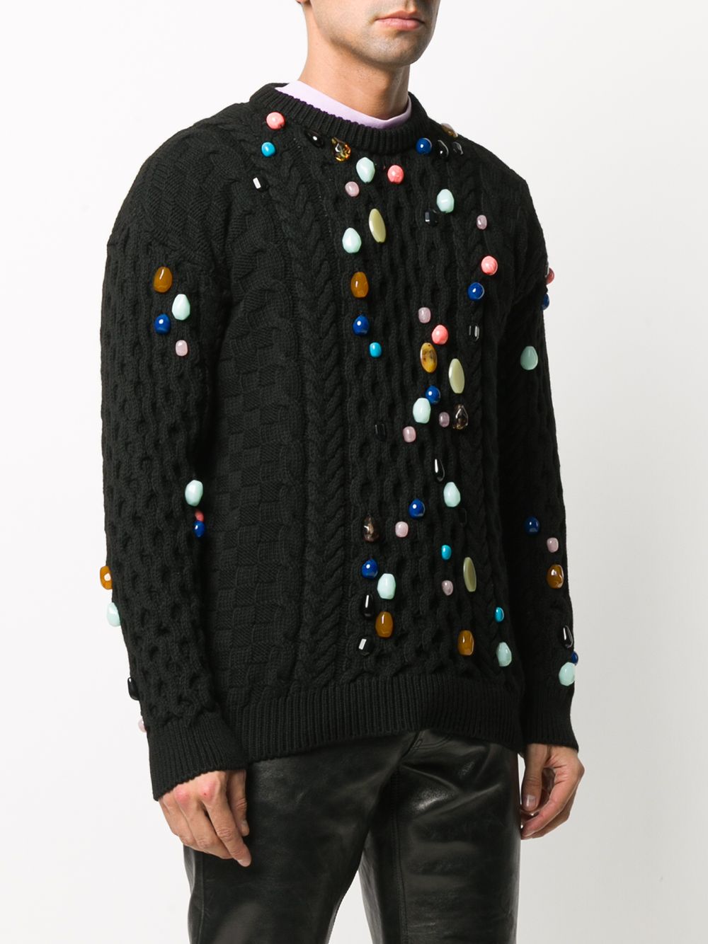 фото Loewe beaded alpaca-blend jumper