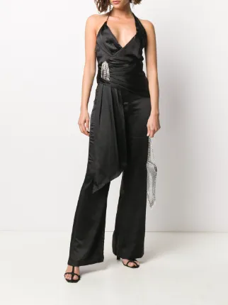 wrap wide leg jumpsuit展示图