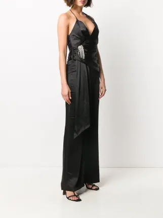 wrap wide leg jumpsuit展示图