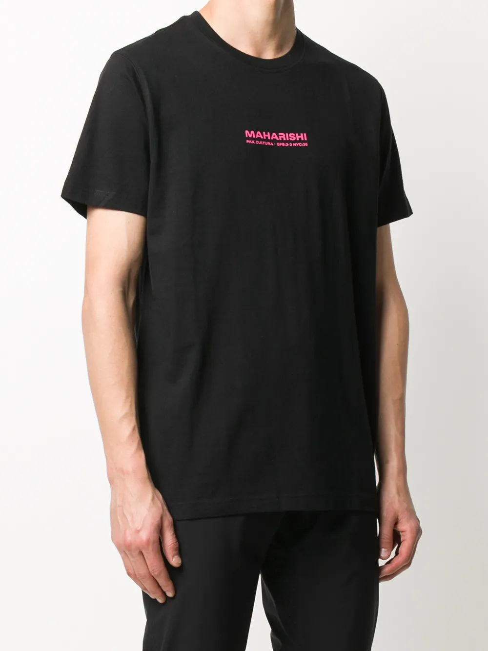 Maharishi T-shirt met logoprint Zwart