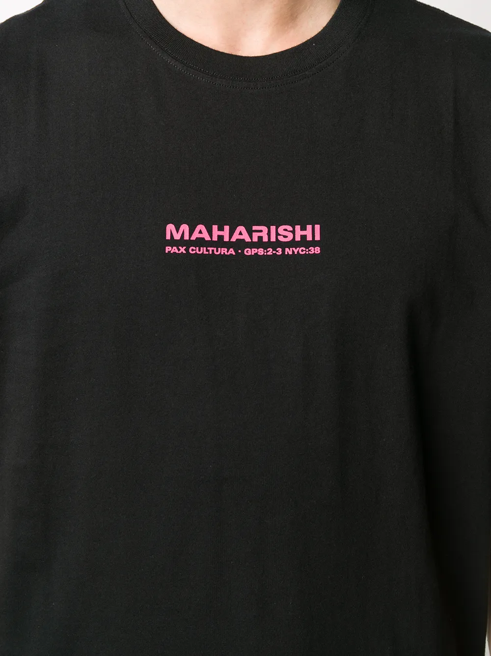 Maharishi T-shirt met logoprint Zwart