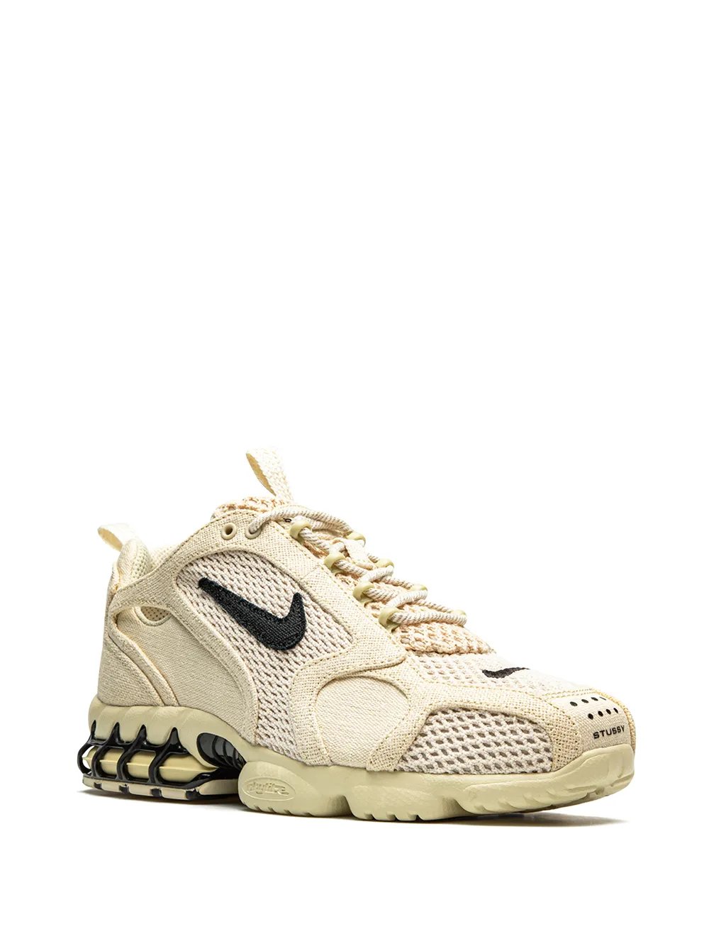 x Stüssy Air Zoom Spiridon Caged Fossil sneakers