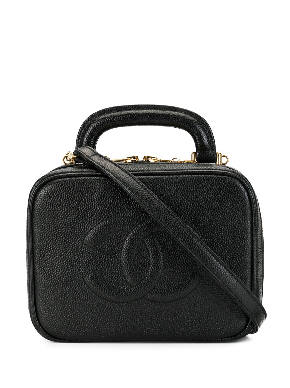 фото Chanel pre-owned косметичка 1997-го года с логотипом cc