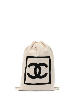 Shop Chanel Pre-Owned 2005 Sport CC drawstring backpack with Express  Delivery - Farfetch