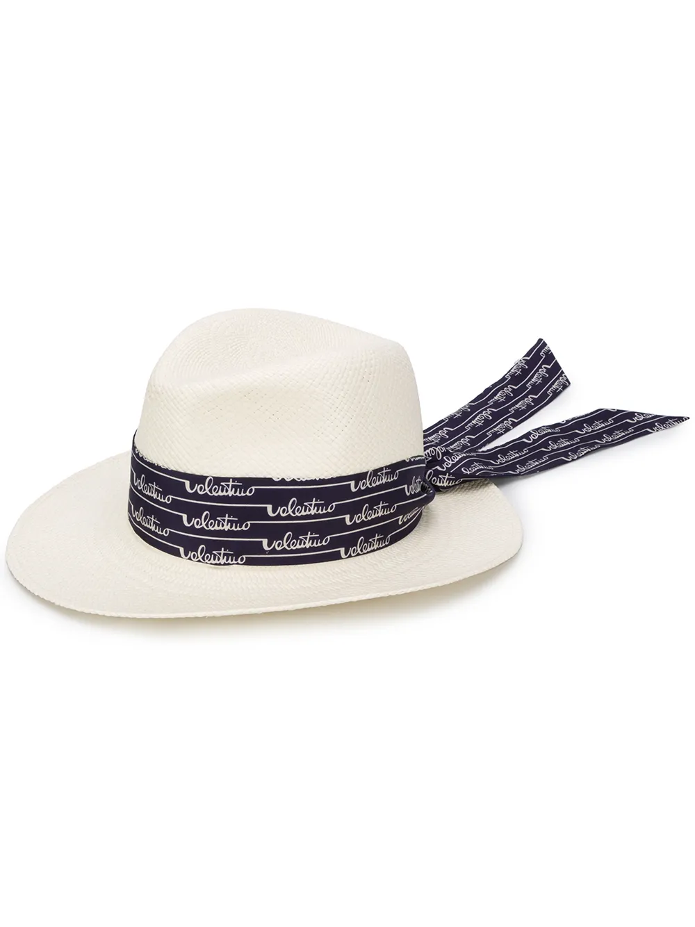 signature-print scarf fedora 