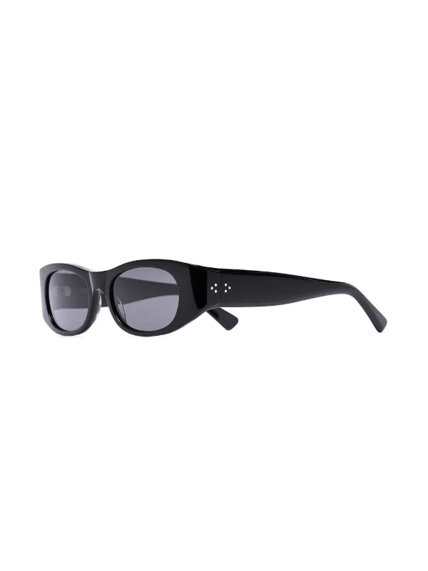 Port Tanger Tangerine rectangle-frame Sunglasses | Black | FARFETCH