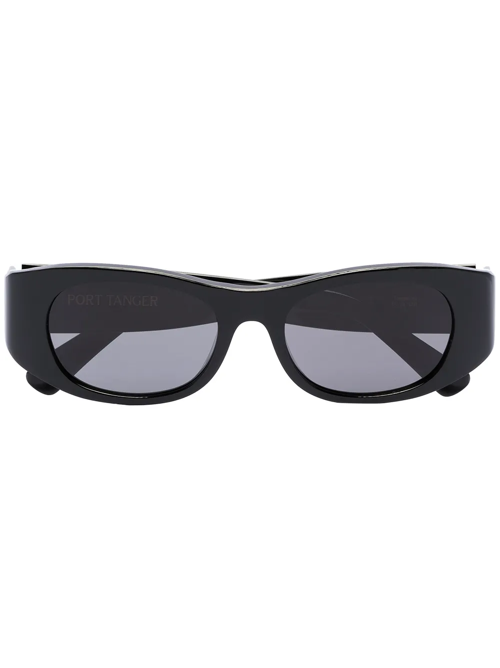 Port Tanger Tangerine rectangle-frame Sunglasses | Black | FARFETCH NZ