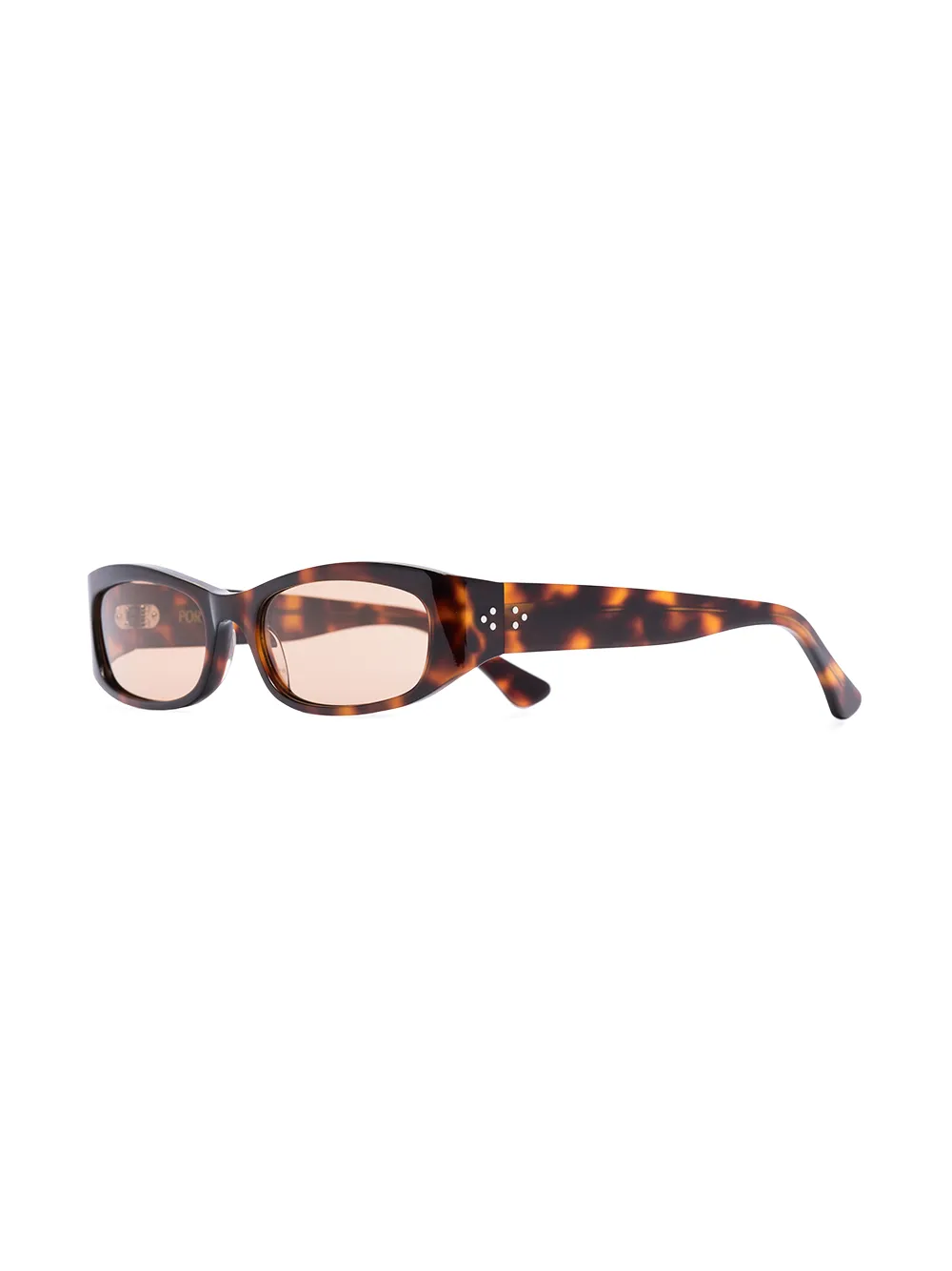 Port Tanger Leila zonnebril met schildpadschild design - Bruin