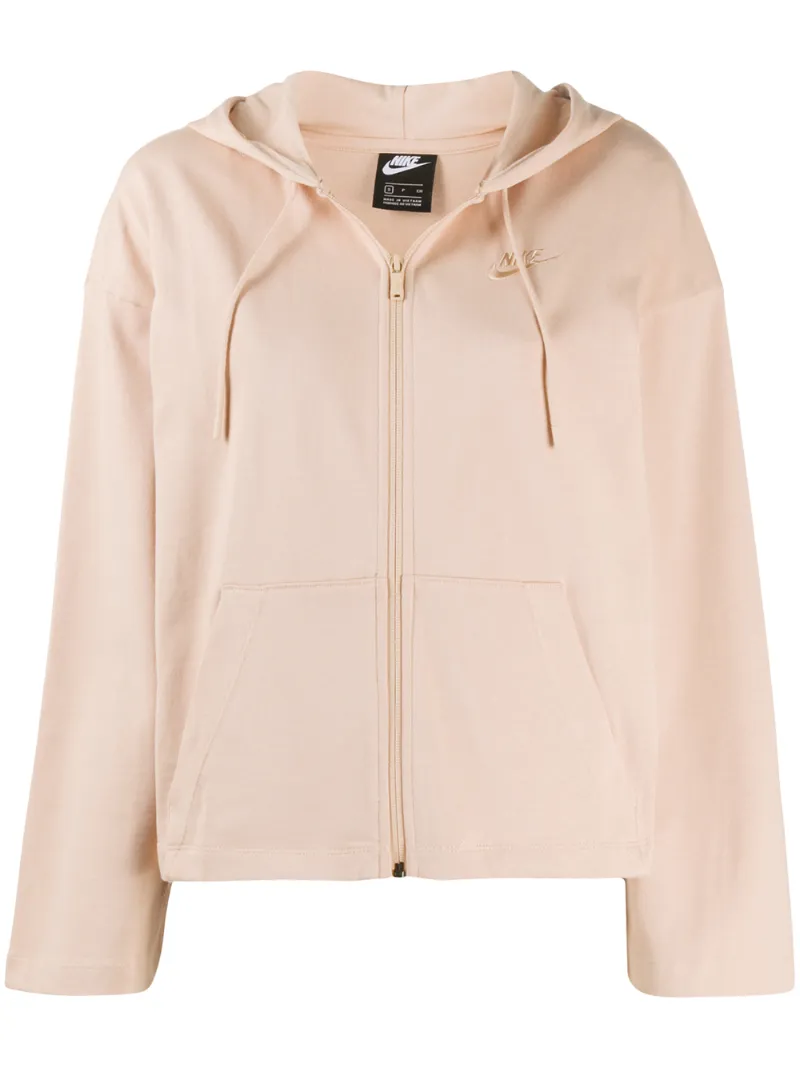 nike nude zip hoodie