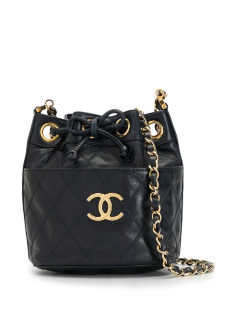 CHANEL 1985-1990 diamond quilted crossbody bag Women