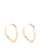 Image 1 of Salvatore Ferragamo large irregular curve hoop earrings