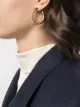 Image 2 of Salvatore Ferragamo large irregular curve hoop earrings