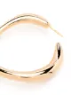 Salvatore Ferragamo large irregular curve hoop earrings