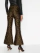 Khaite Charles cropped jacquard flared trousers