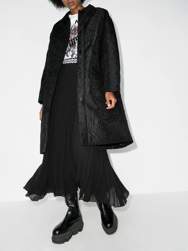 Cecilie Bahnsen Megan Oversized Cecilie Coat, Black | Jakke