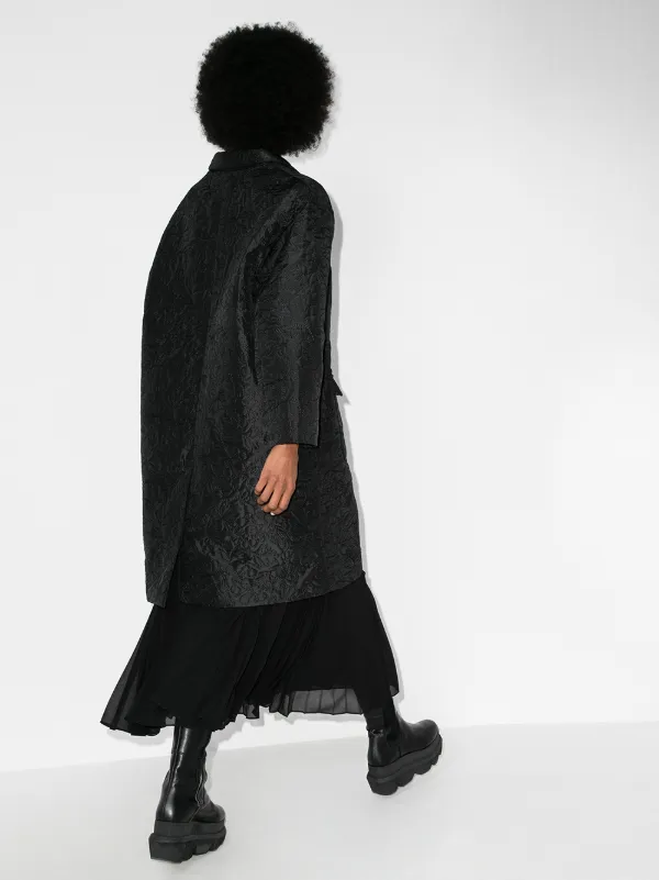 Cecilie Bahnsen Megan Oversized Cecilie Coat, Black | Jakke
