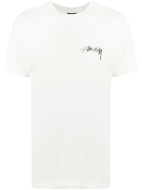 stussy white t shirt