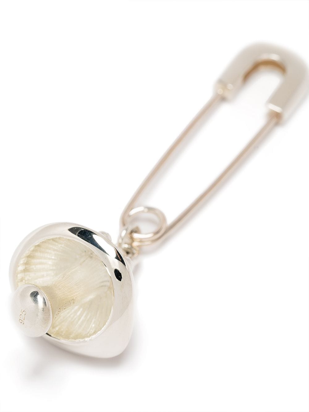 Shop Ambush Mushroom Charm Single Earring In Silver