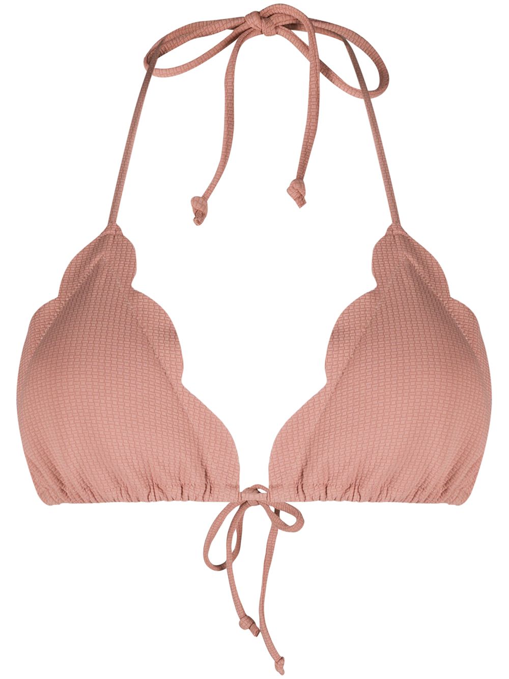 фото Marysia scalloped detail bikini top