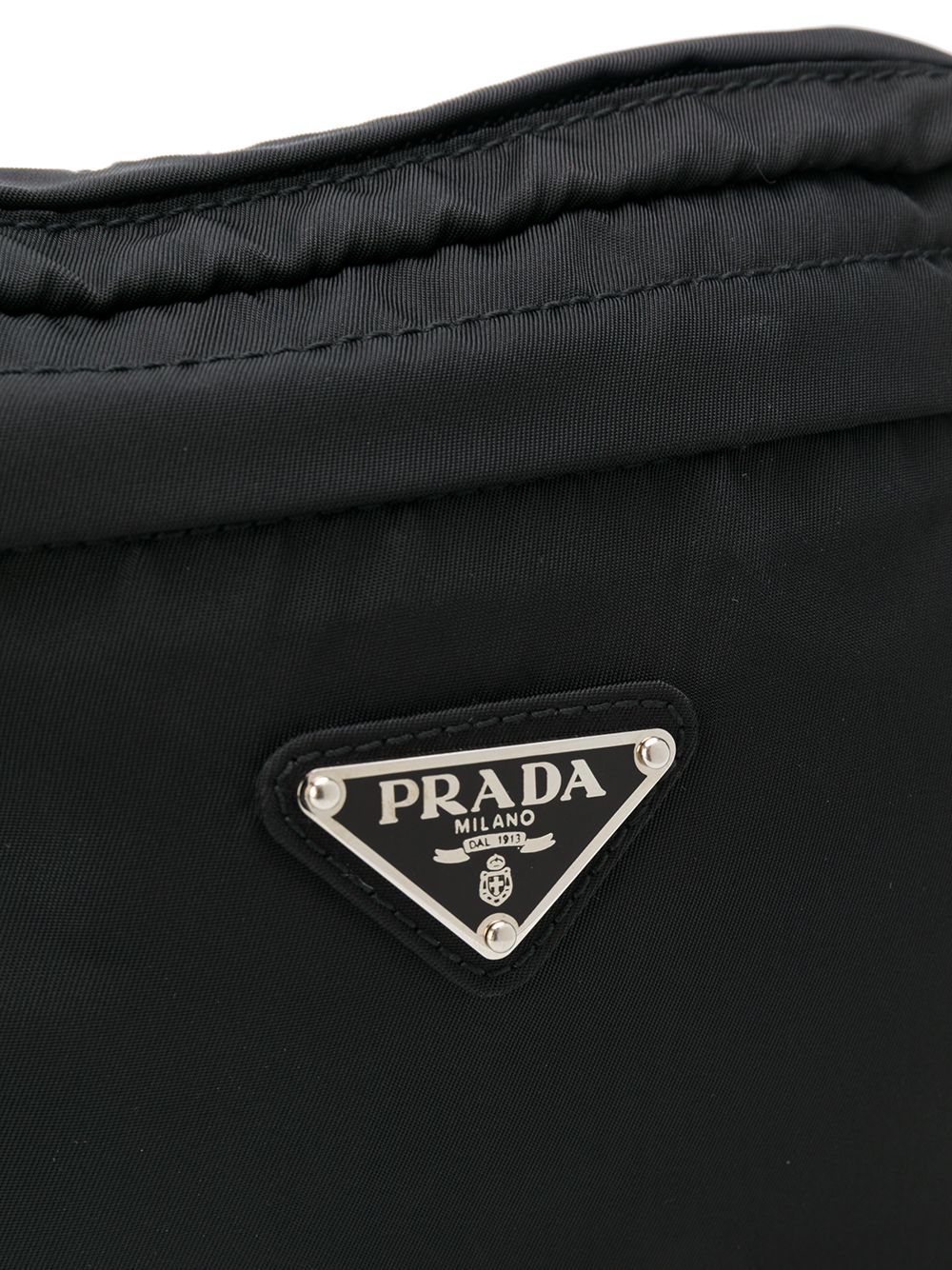 фото Prada pre-owned поясная сумка с треугольным металлическим логотипом