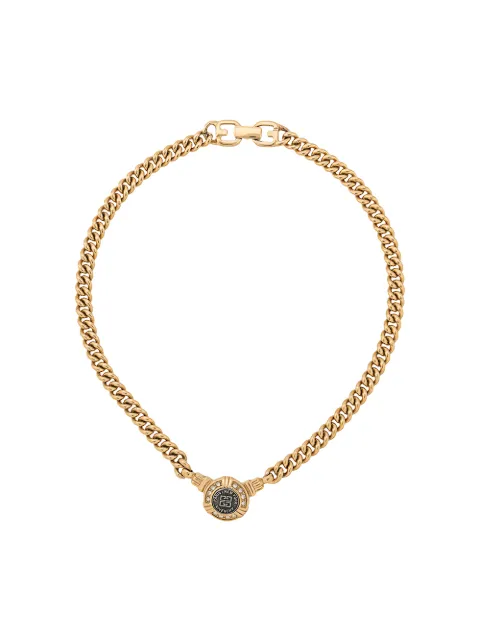Givenchy Pre-Owned 1980s crystal-embellished chain necklace