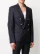 Balmain double-breasted pinstripe blazer