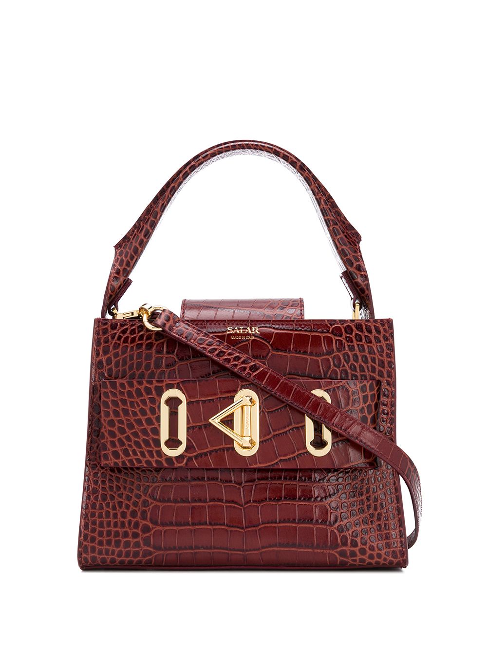 фото Salar ludo crocodile effect tote