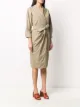 Max Mara платье с запахом и поясом