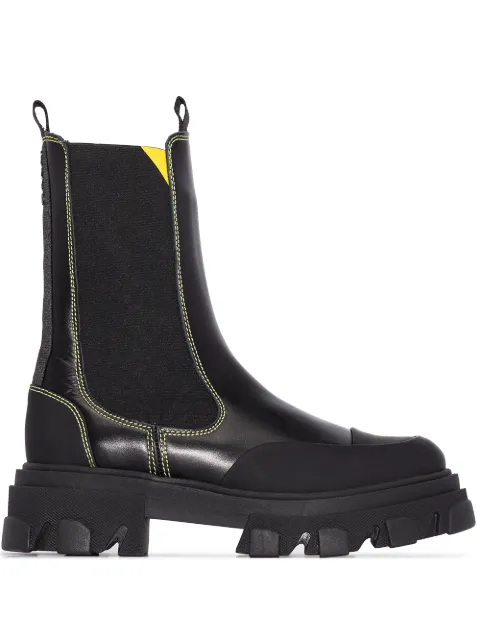 ganni midcalf boots