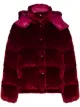 Image 1 of Moncler Daos velvet-effect puffer jacket