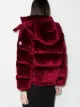 Moncler Daos velvet-effect puffer jacket